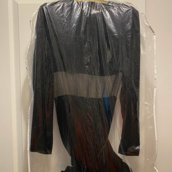 😍 DESIGNER DONALD DEAL DESIGNER DRESS BLACK VELVET & SILK 8 😍 - Picture 3 of 11